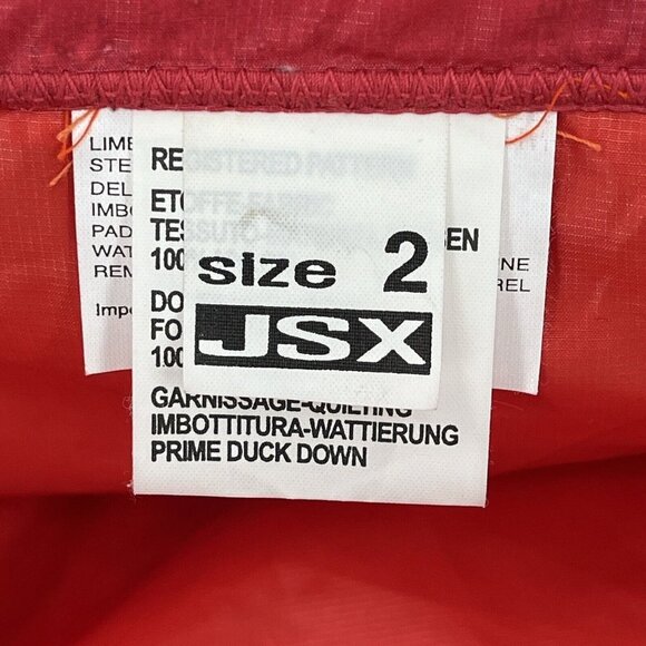 Jet Set Stylish Blue and Red Women's Puffer Jacket - Picture 6 of 11